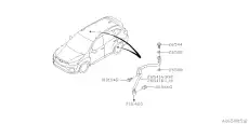 26541FL030 Тормозной шланг SUBARU