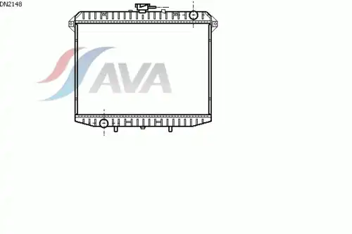 Радиатор системы охлаждения двигателя AVA DN2148