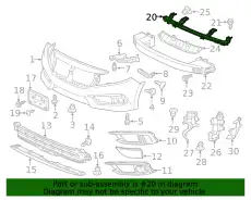  BEAM COMP., FR. BUMP HONDA 71150TBAA00