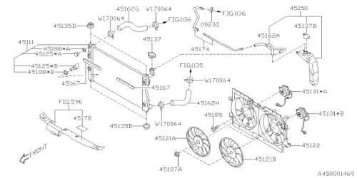 FAN SUB 45121FL010 SUBARU