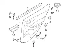 Ручка двери SUBARU 61282FL020