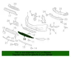 EXTENSION, FR. BUMPE 71105T2FA50 HONDA