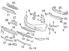 EXTENSION, FR. BUMPE 71105T2FA50 HONDA