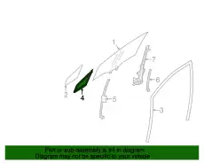 КУЗОВНОЙ УПЛОТНИТЕЛЬ 61284FL010 SUBARU