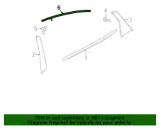 MOLDING ASSY., R. RR 72925TBAA01 HONDA