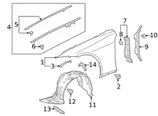 Ручка двери TOYOTA / LEXUS 5338811010