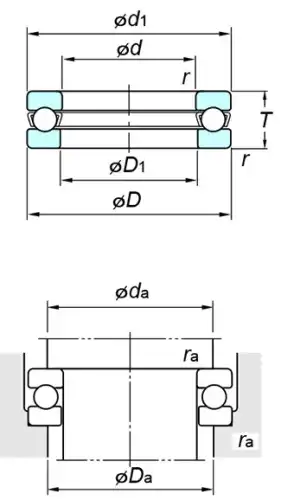 BEARING 51407 KOYO