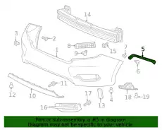  SPACER, L. RR. BUMPE 71598TBAA00 HONDA