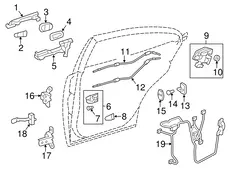 Ручка двери TOYOTA / LEXUS 6922748010J5