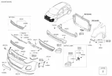 BRACKET ASSY-FR BPR 865821W700 MOBIS