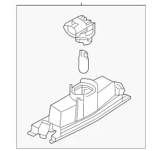 LAMP,LICENSE D09H51270B MAZDA