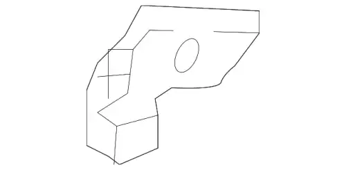 КРОНШТЕЙН БАМПЕРА 6400F221 MITSUBISHI