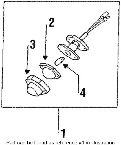 Фонарь габаритный ISUZU 8941788970