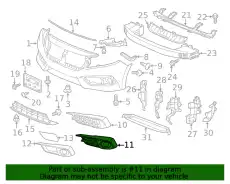 GARNISH, L. FR. BUMP 71108TEAT10 HONDA