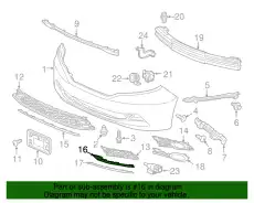 Решетка бампера HONDA 71113TK8A50