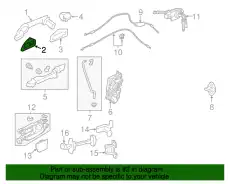 Ручка двери HONDA 72183T2AA21