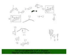 Ручка двери HONDA 72144TA5A11