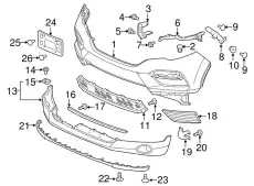 КРОНШТЕЙН БАМПЕРА 71193TG7A00 HONDA