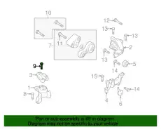 БОЛТ С ШЕСТИГРАННОЙ ГОЛОВКОЙ 9YA02121NB MAZDA