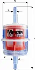 Топливный фильтр MFILTER DF021