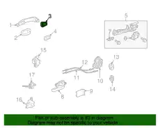 Ручка двери TOYOTA / LEXUS 6922760060A1