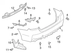 КРОНШТЕЙН БАМПЕРА 57707VA081 SUBARU