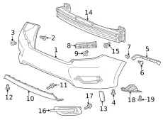 71505TBAA00 КРОНШТЕЙН ПЛАСТИКОВЫЙ HONDA