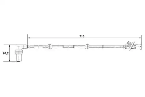 Датчик ABS BOSCH 0 265 001 339