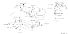 09551B060 ШЛАНГ РЕЗИНОВЫЙ SUBARU