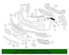 BRACKET, R. RR. BUMP 71505T3LA50 HONDA