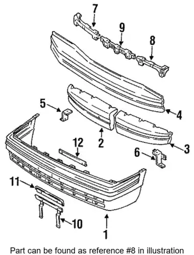 КРОНШТЕЙН БАМПЕРА BR70501Z3 MAZDA