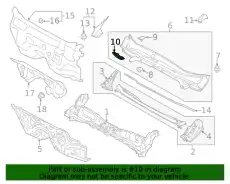 COVER COWL LHD 91461FL010 SUBARU