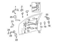 Ручка двери TOYOTA / LEXUS 6921730080A0