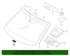 УПЛОТНИТЕЛЬ СТЕКЛА MR155842 MITSUBISHI