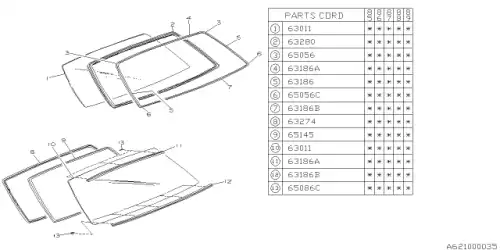 CLIP 65065GA002 SUBARU
