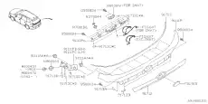 КЛИПСА ПЛАСТИКОВАЯ 91111CA060 SUBARU