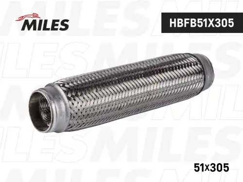 Гофра глушителя MILES HBFB51X305 L= d=