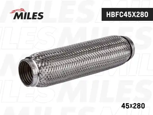 Гофра глушителя MILES HBFC45X280 L= d=