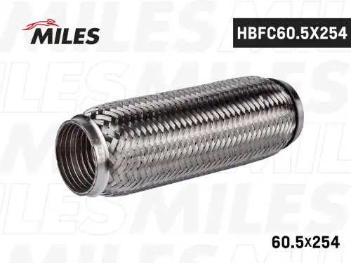 Гофра глушителя MILES HBFC605X254 L= d=