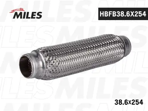 Гофра глушителя MILES HBFB386X254 L= d=
