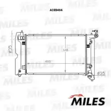 Радиатор системы охлаждения двигателя MILES ACRB494