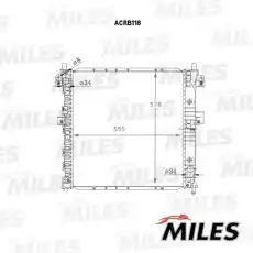 Радиатор системы охлаждения двигателя MILES ACRB118