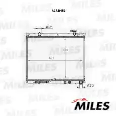 Радиатор системы охлаждения двигателя MILES ACRB452
