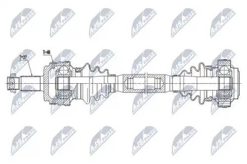 Вал приводной в сборе NTY NPW-BM-036
