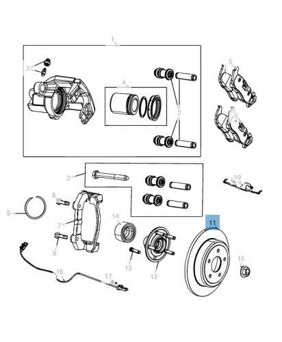 Тормозной диск MOPAR K05181512AC