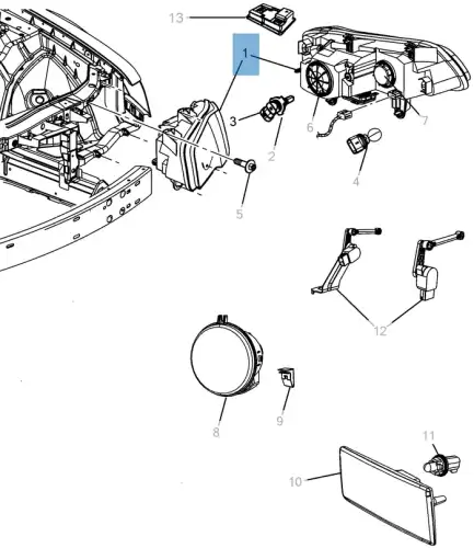 Фара противотуманная MOPAR K68042154AG