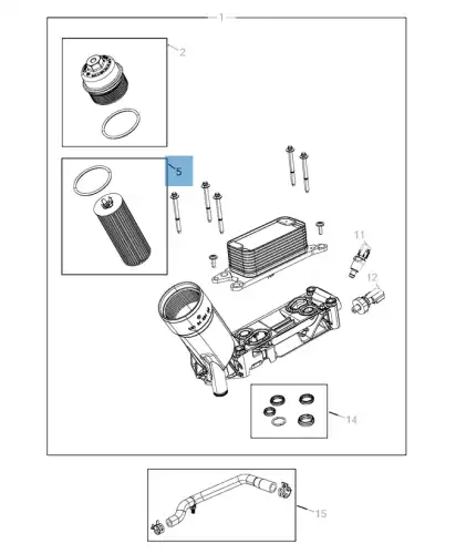 Фильтр масляный MOPAR K68191349AC