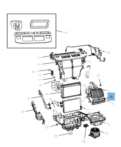 Салонный фильтр MOPAR K68042866AB