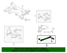Комплект Сайлентблоков 4B0501530B VAG