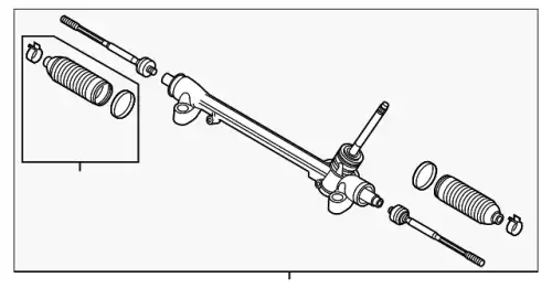 РЕЙКА РУЛЕВАЯ KB7W32110A MAZDA